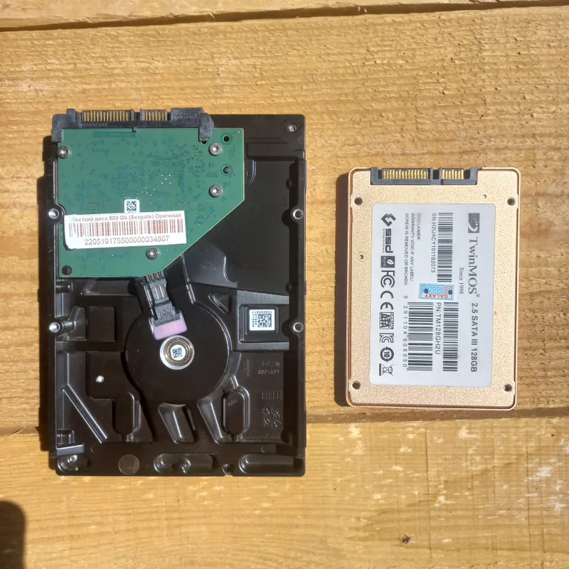 Продаются HDD 500GB и SSD 128GB в идеальном состоянии 2 Продаются HDD 500GB и SSD 128GB в идеальном состоянии 2