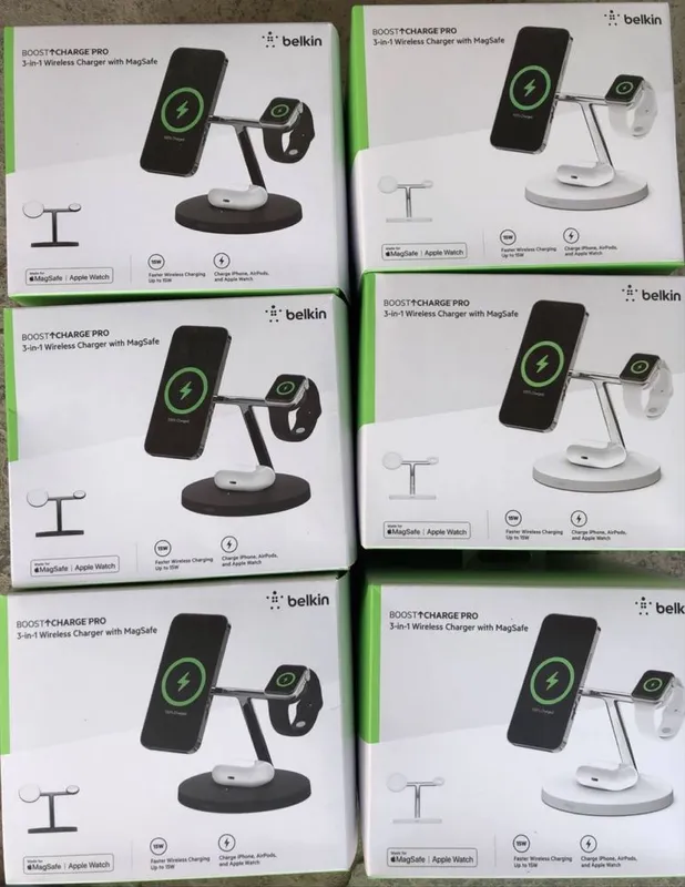 BELKIN 3in1. Bezpravadnoy zaryadka. Безпроводная зарядная станция — фото 2