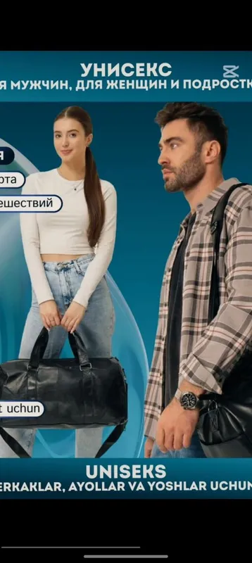 Erkaklar va ayollar uchun sayohat sumkasi — фото 2