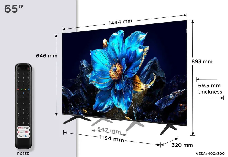 TCL 65 V6C GoogleTV LED televizori mavjud, Oʻzbekiston boʻylab yetkazib berish 1