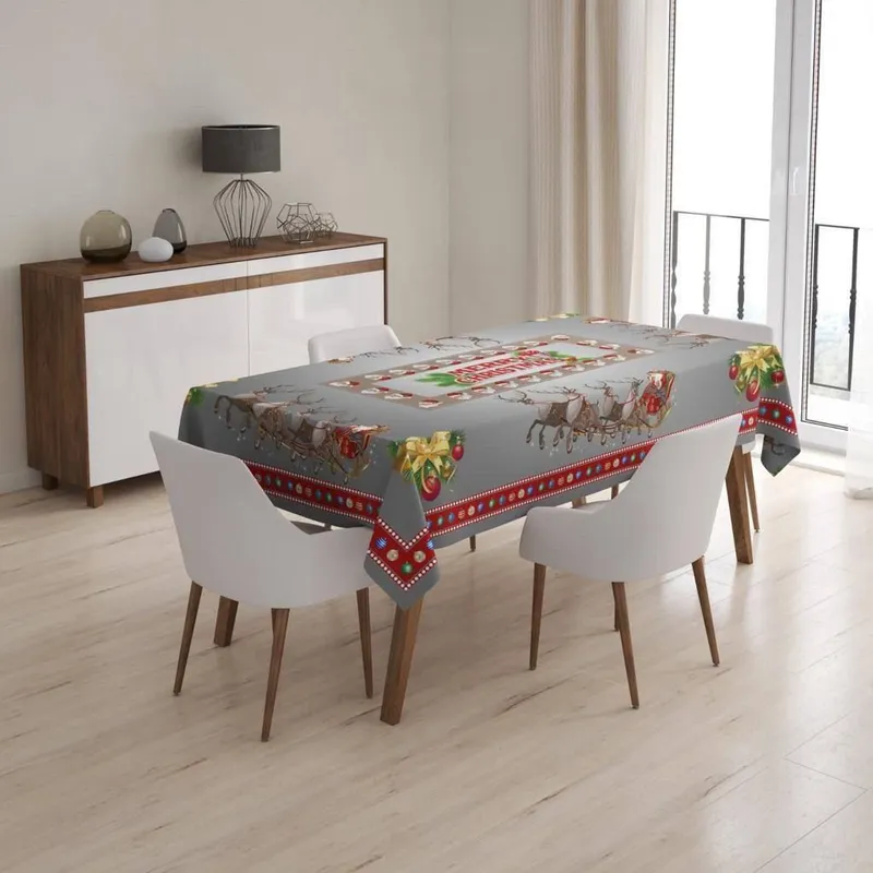 Скатерть новогодняя, размером 220*150см Yangi yil bayrami uchun dastur 2 Скатерть новогодняя, размером 220*150см Yangi yil bayrami uchun dastur 2
