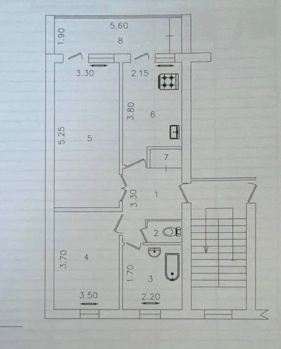 2 xonali kvartira, 60 m2, Mirzo Ulug'bek 8 2 xonali kvartira, 60 m2, Mirzo Ulug'bek 8