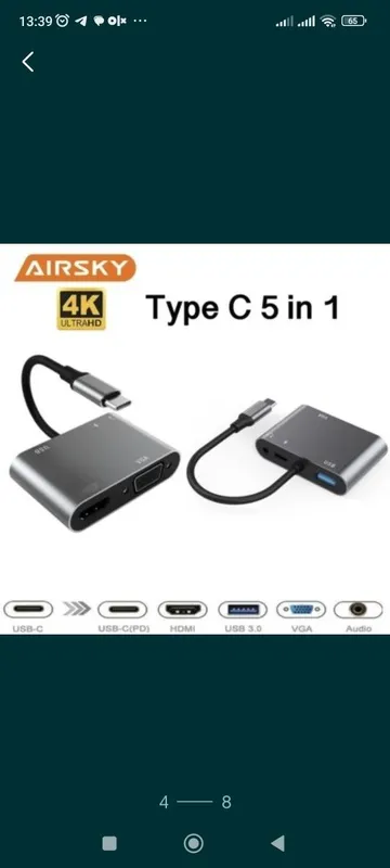 Скидка! Доставка! Type c hub hdmi ,lan,usb ,card rieder — фото 2
