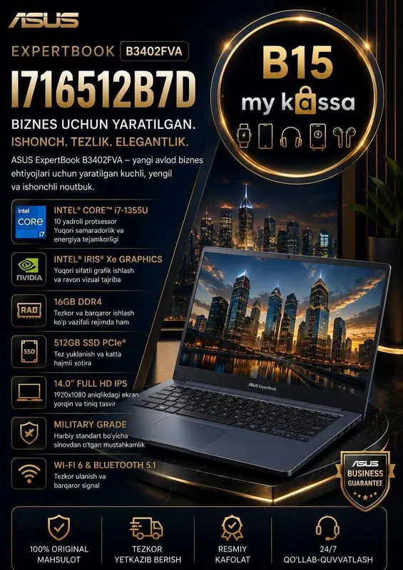 ASUS Expertbook B3402FVA-I716512B7D ASUS Expertbook B3402FVA-I716512B7D
