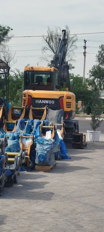 Колесный экскаватор HANWOO HX70A | HYUNDAI|mini ekskavator — фото 6