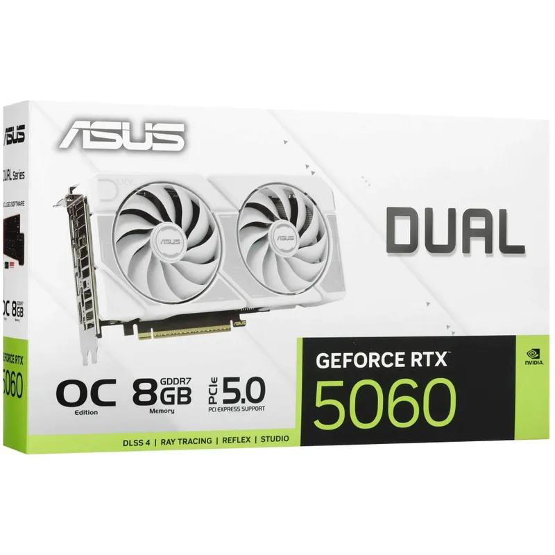 ; Видеокарта ASUS DUAL RTX5060 8GB WHITE OC — фото 7