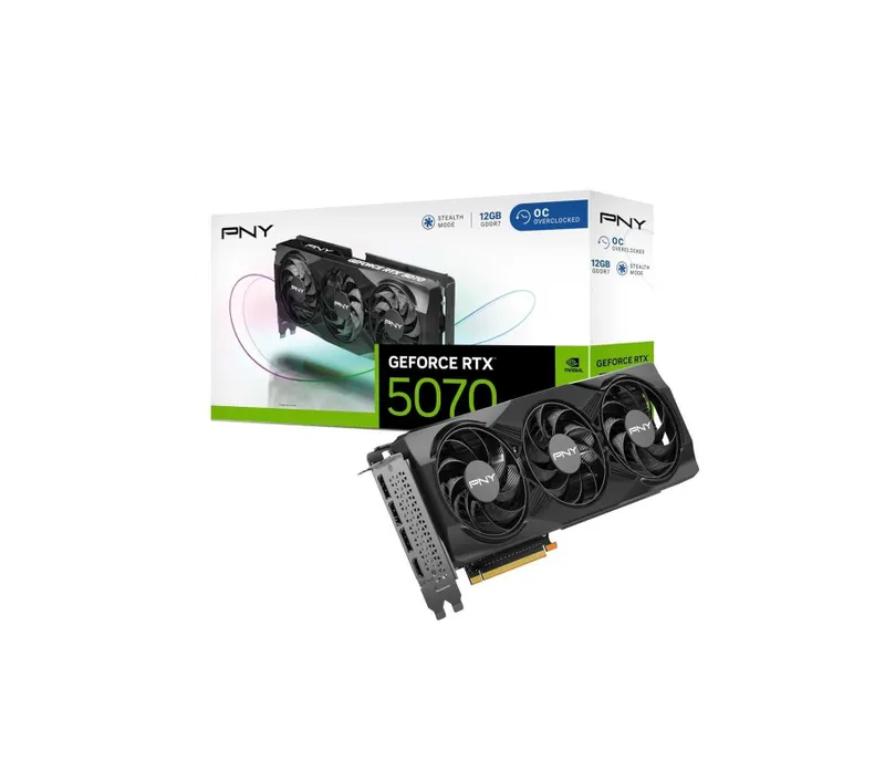 ' Видеокарта PNY RTX 5070 OC Triple Fan 12GB 1
