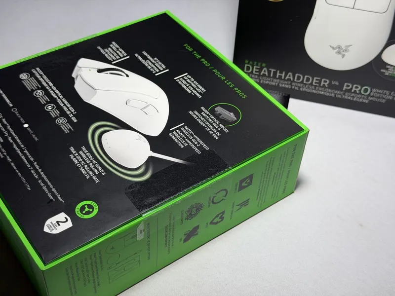 Razer Deathadder V4 pro 8khz wireless white — фото 2 Razer Deathadder V4 pro 8khz wireless white — фото 2