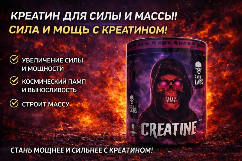 SKULL LABS CREATINE — СИЛА И МОЩЬ