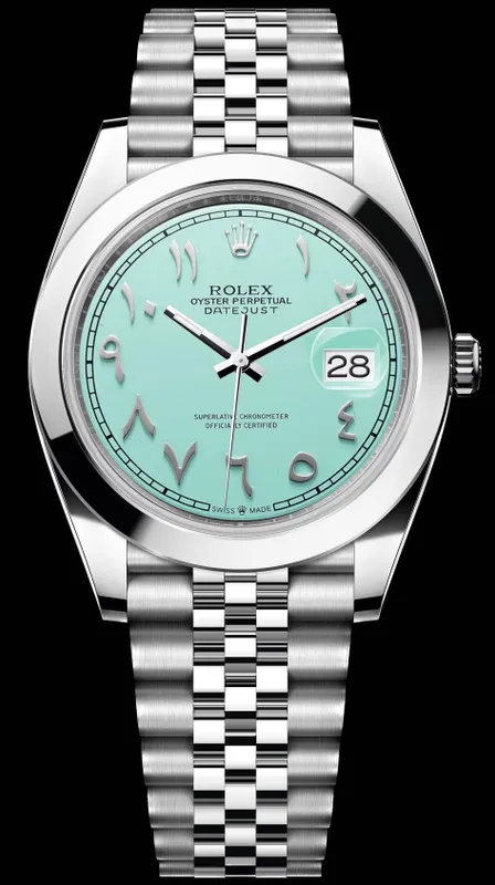 Rolex Datejust 41mm Steel Tiffany Arabic Dial Custom 126300 — фото 1