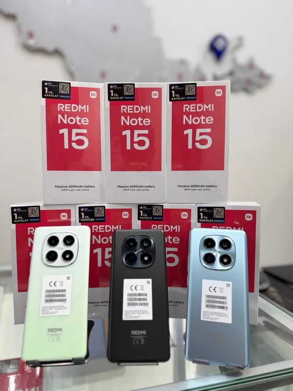 Продается Redmi Note 15 Год гарантия+Доставка 210$ 1