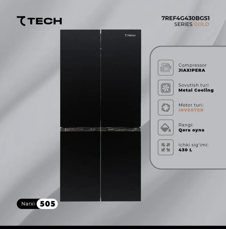 7TECH 7REF4G430BGS1 muzlatgich ulgurji/chakana/kafolat+yetkazib berish 1
