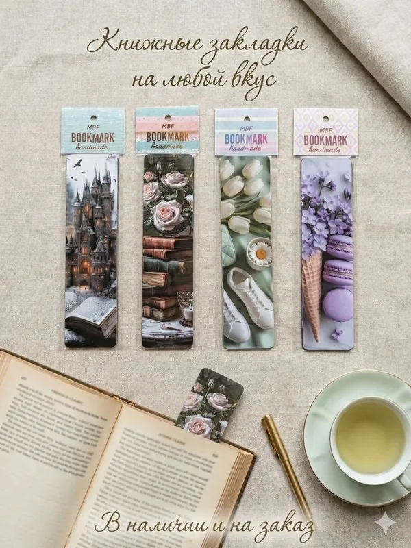 Книжные закладки (набор)