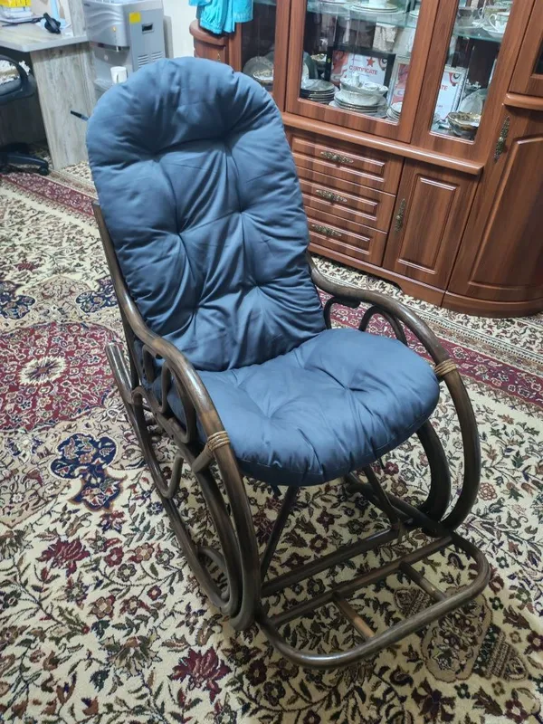 Кресло-качалка из натурального ротанга — фото 2