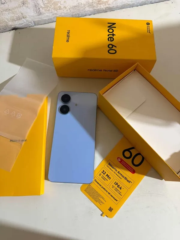 Realme Not 60 128GB holati yangi karobkasi borbor 7