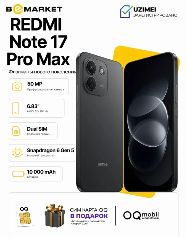 Smartfon Redmi Note 17 pro Max 1 Smartfon Redmi Note 17 pro Max 1