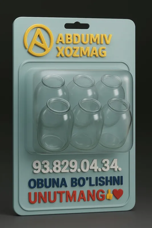 Abdumiv xozmag. 3 letrlik shisha bonkalar