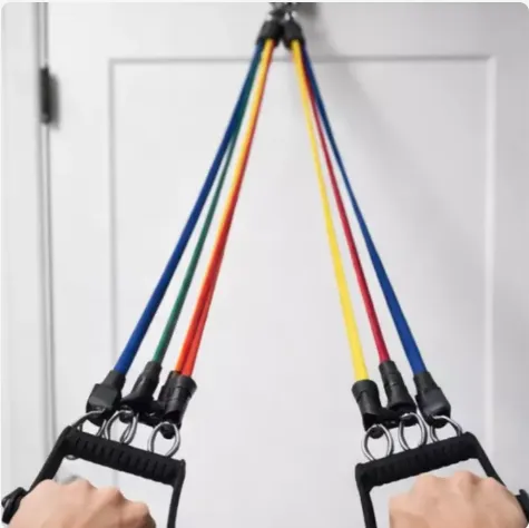 Многофункциональный набор резиновых эспандеров Resistance Band Kit, 5 шт. 2 Многофункциональный набор резиновых эспандеров Resistance Band Kit, 5 шт. 2