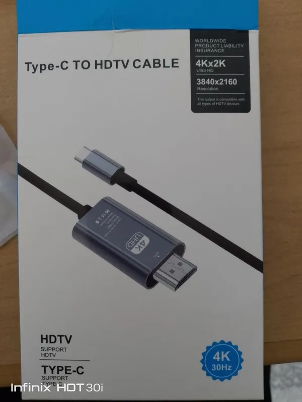 Type-C HDMI проводник шнур — фото 1