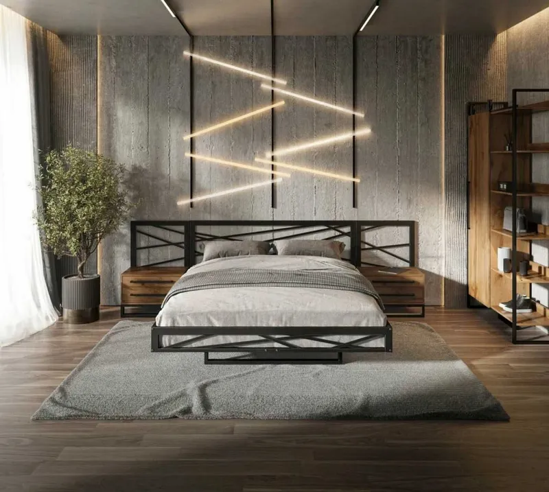 Loft uslubidagi karavotlar. односпальные, двуспальные и парящие 5 Loft uslubidagi karavotlar. односпальные, двуспальные и парящие 5