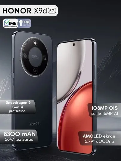 Honor X9D 5G sotiladi holati ideal Honor X9D 5G sotiladi holati ideal