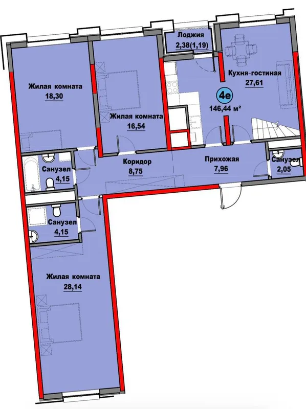 4-комнатная квартира, 137 м2, Мирзо-Улугбек 2