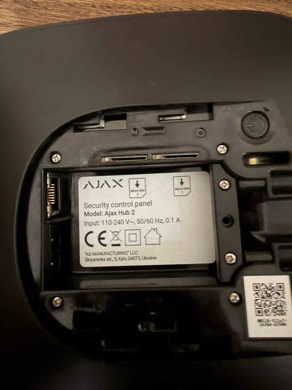 Ajax Hub 2 (black EU) + Ajax WallSwitch (black eu) — фото 1