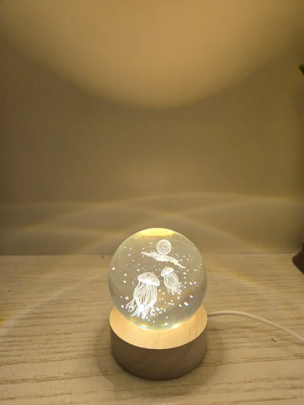3D-хрустальный шар-ночник с LED-подсветкой