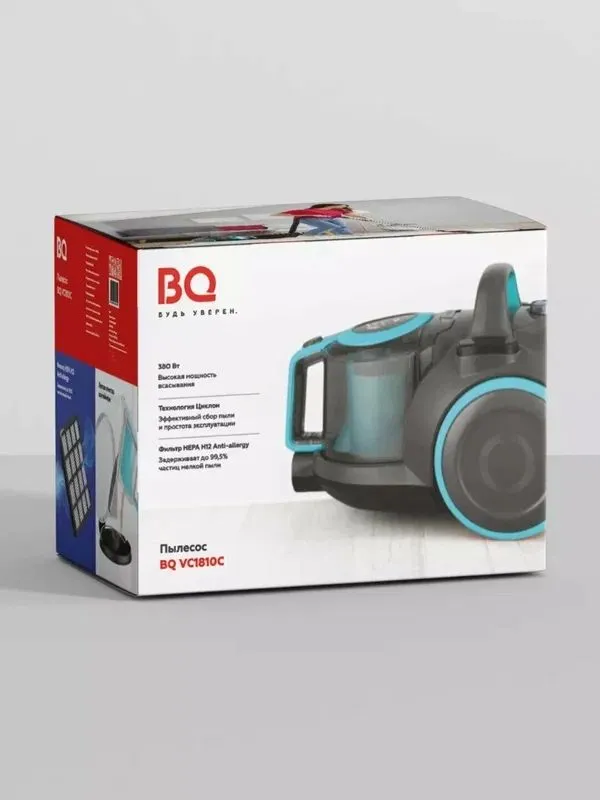 Пылесос циклонный BQ VC1810C, мощность 1800 Вт, объем 2.5 л, мощность — фото 3