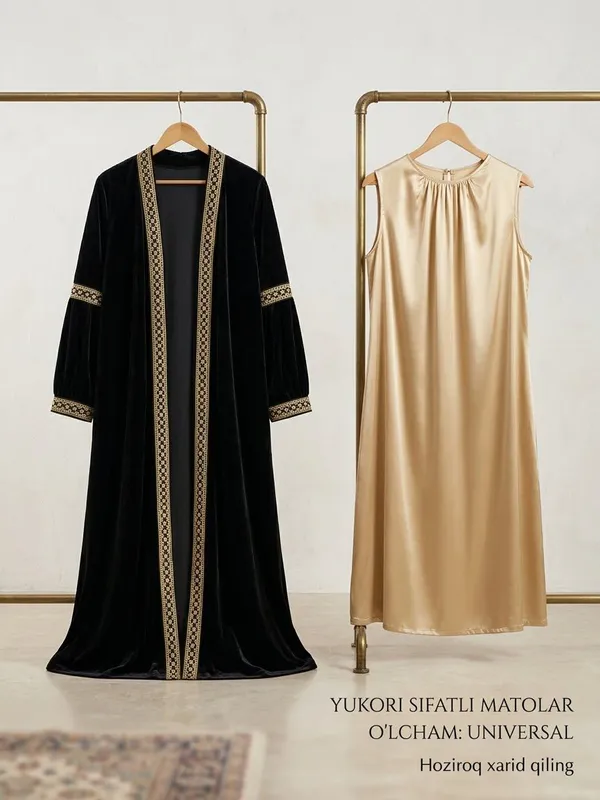 abaya hijobli ayollar uchun libos 1 abaya hijobli ayollar uchun libos 1