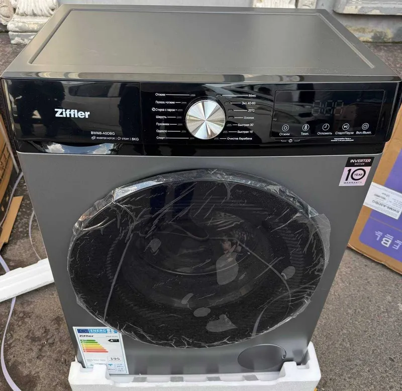 Стиральная машина Ziffler 8 кг BWM8-A5DBG Inverter Steam — фото 3