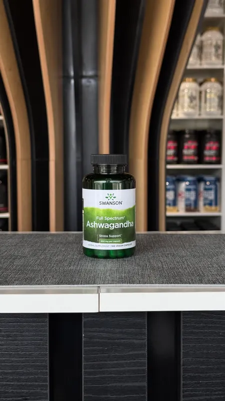 Swanson Full Spectrum Ashwagandha 100 capsules.