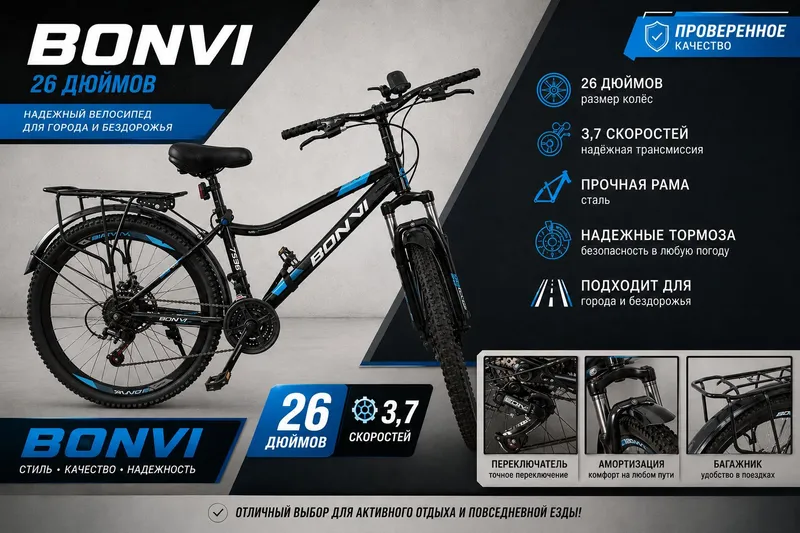 Велосипед "BONVI" Велосипед "BONVI"