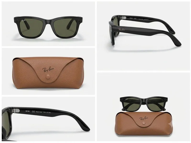 Ray-Ban Meta Wayfarer Gen 1 — Shiny Black, G15 Green, полный комплект 1 Ray-Ban Meta Wayfarer Gen 1 — Shiny Black, G15 Green, полный комплект 1