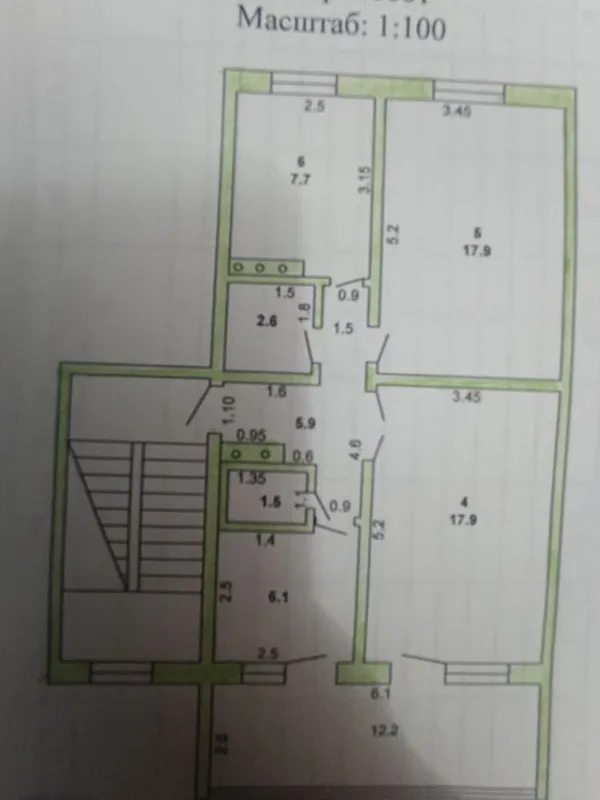 Dom Kvartira sotiladi Termez Akbar oshxona 4 etajli domni,4 chi qavati 8