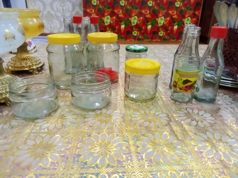 Shisha mahsulotlari: Asal banka,Uksus idishlari