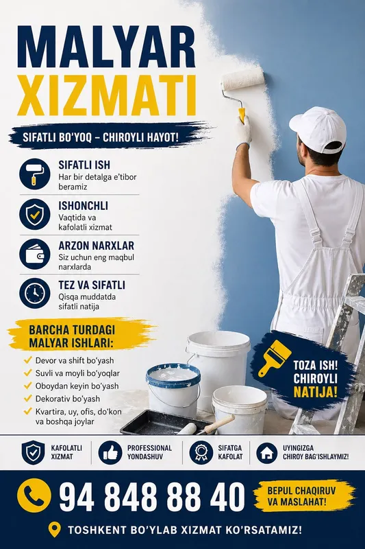 Malyar “ ishini o’z ustalariga topshiring “