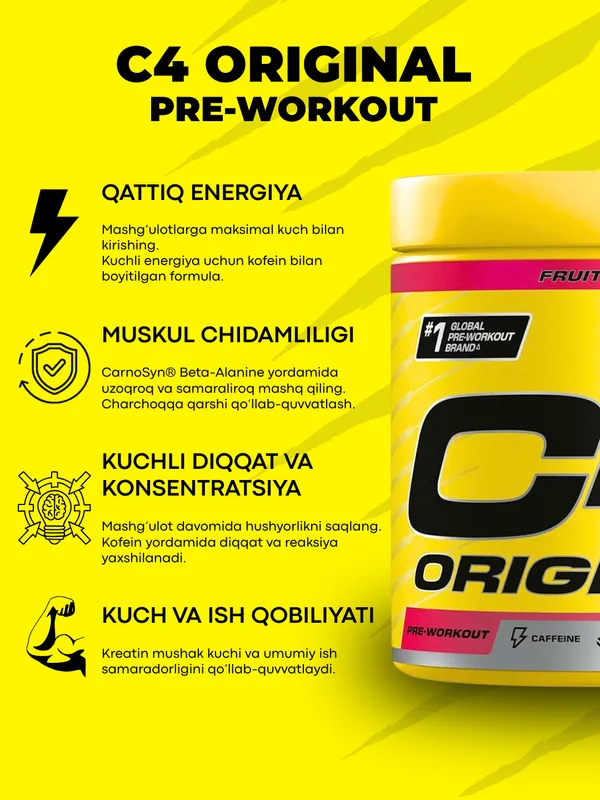Energetik C4 ORIGINАL pre-workout, 60 posiya — фото 2