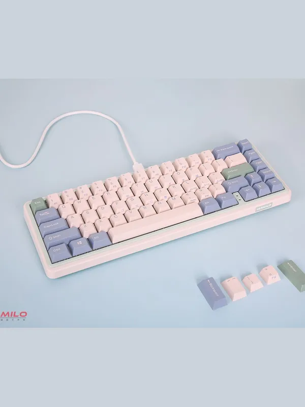 Клавиатура механическая Varmilo Minilo VXT67 Eucalyptus (VXT67), Gateron G Pro 2.0 Yellow, RGB, 67 клавиш — фото 5