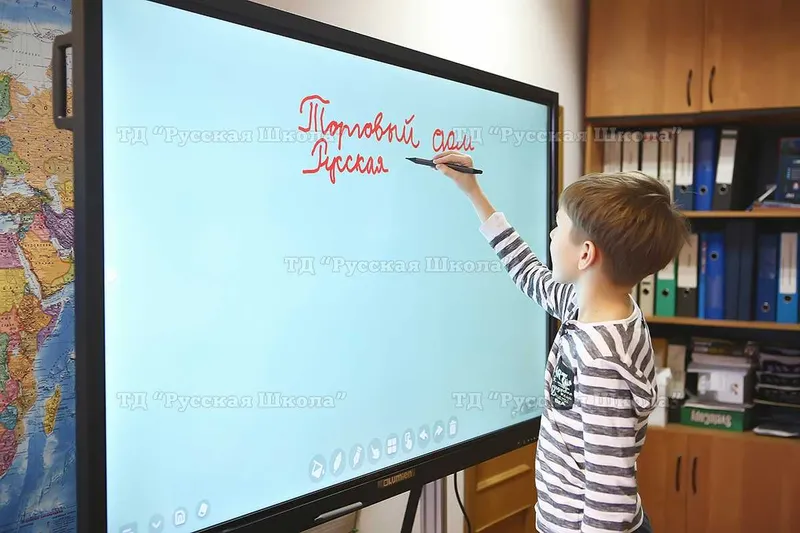 Электрон доска сенсорная панель 75 + ops + ножка + установка — фото 1