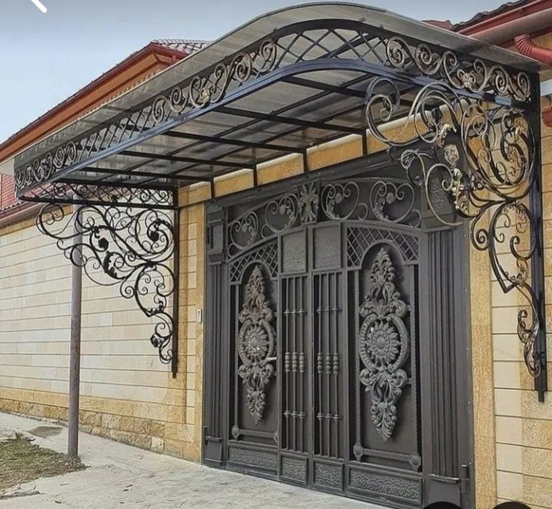 Метала канструкция ришотка перилла газ Мантаж дарвоза — фото 3