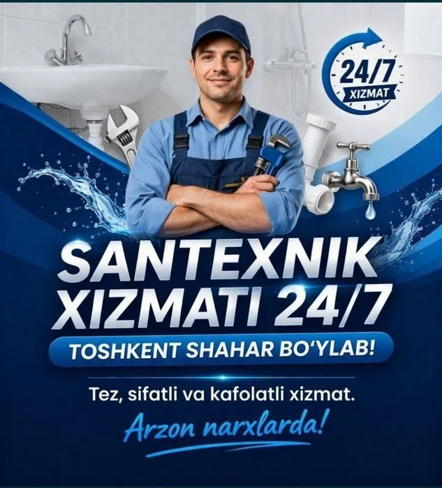 Сантехник хизмати 24/7| Santexnik xizmati 24/7| Сантехнические услуги