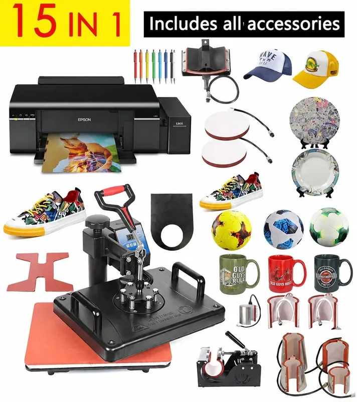 Tayyor biznes. Termopress 15/1+ Epson L805 printer