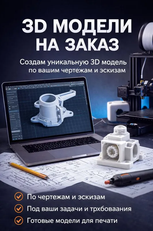 3D печать на заказ | Модели по вашим чертежам