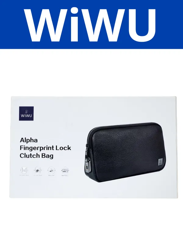 WIWU Alpha-Barmoq izi qulfli premium klass clutch — фото 1 WIWU Alpha-Barmoq izi qulfli premium klass clutch — фото 1