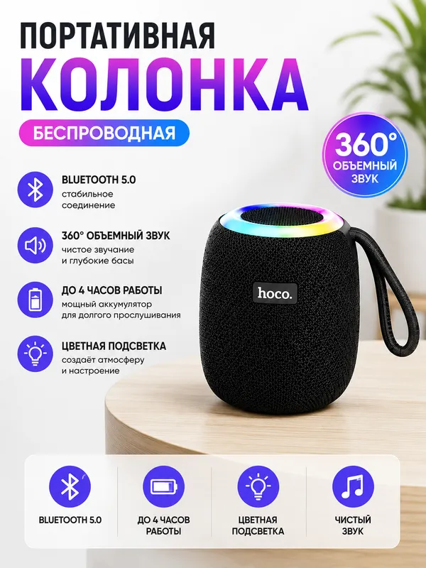 Мощная беспроводная Bluetooth-колонка – 80W 4