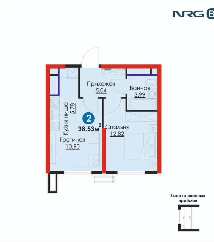 ПВ 20% от 109 093 837 сум | 2к квартира | в Яшнабадском районе | FIX PRICE — фото 1