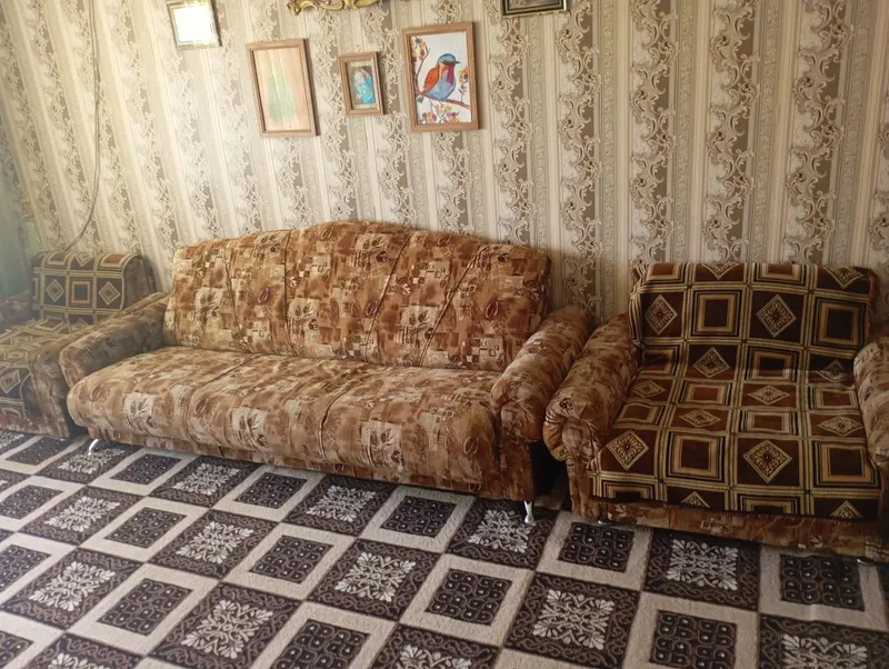 Продается мягкая мебель Диван раскладной и кресла раскладные 2штуки 1