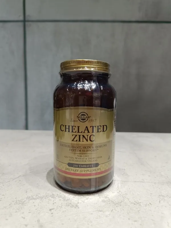 Solgar chelated zinc 250 tablets