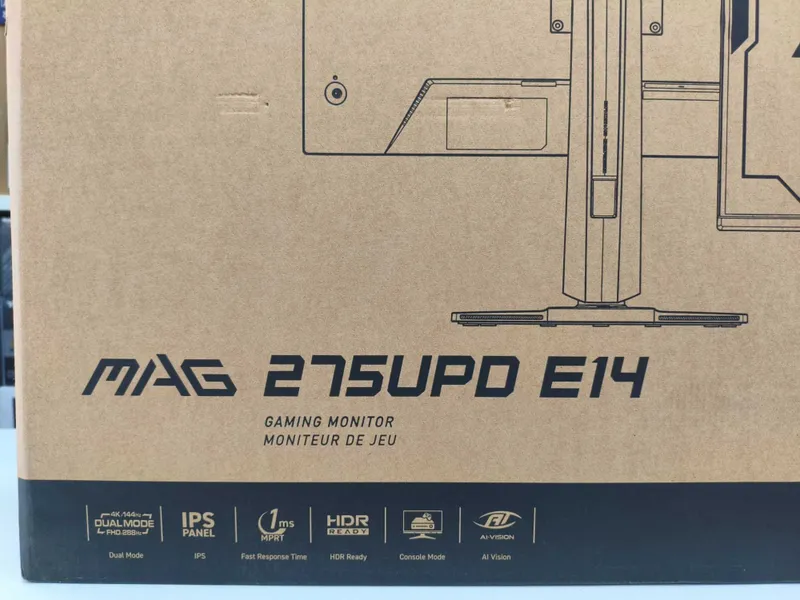 Монитор MSI 27" 4K 144hz E14 Dual Mode 4K/144hz, FHD 288hz — фото 1